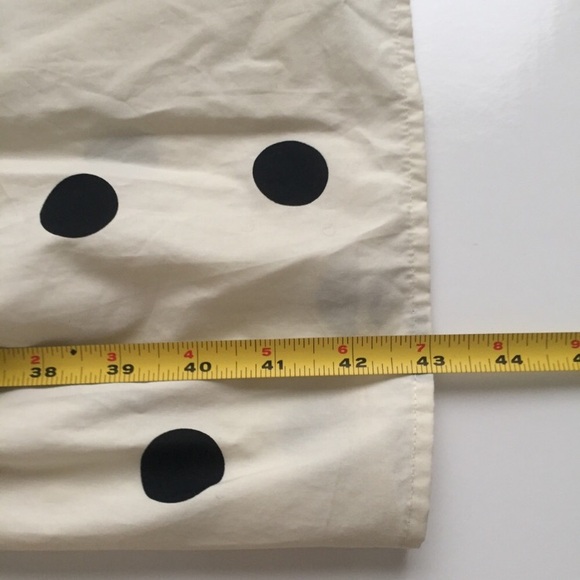 NWOT New Oversized Polka Dot Dress Parachute Puff Sleeve Ecru Black Midi Maxi XS - Picture 10 of 10